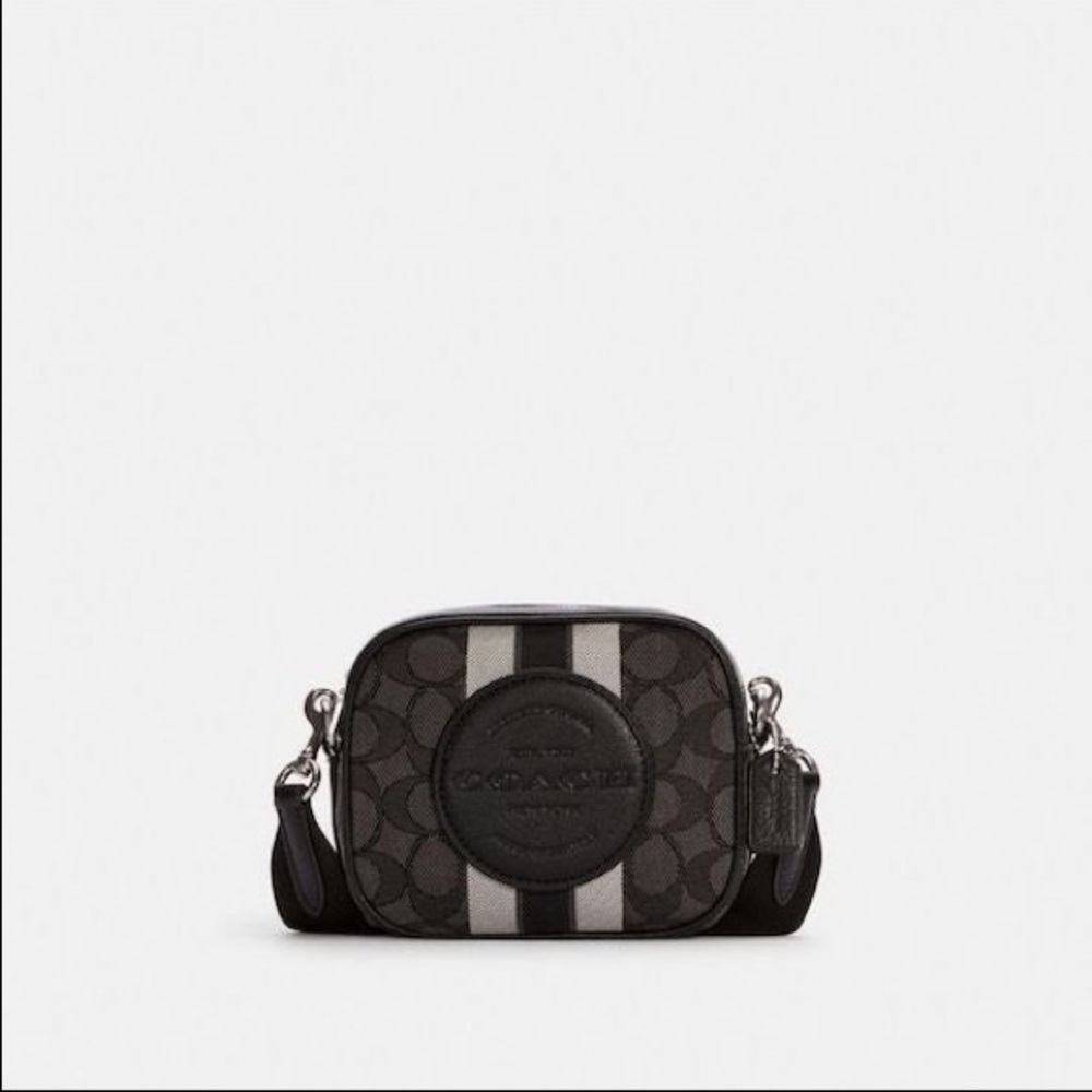 Coach  Mini Dempsey Bag In Signature Jacquard With Stripe And Coach Patch